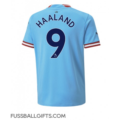 Manchester City Erling Haaland #9 Fußballbekleidung Heimtrikot 2022-23 Kurzarm